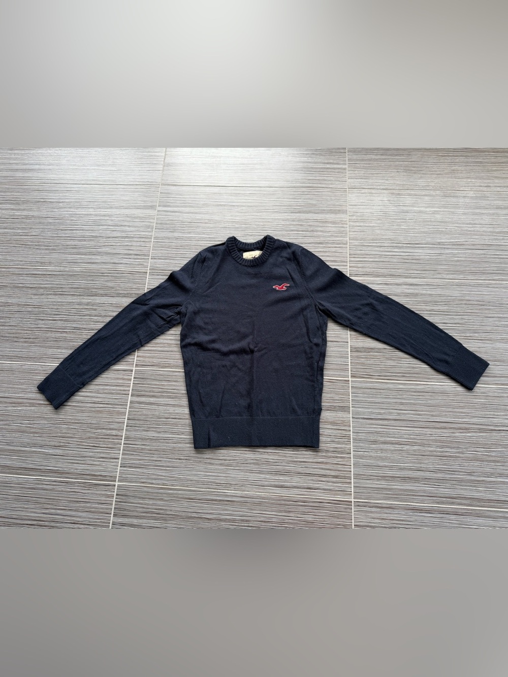 Hollister Navy Crewneck Sweater - boys